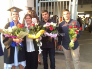 بالصور: تخرج الطبيبة اللداوية "ألاء محمد عثاملة" من جامعة كلوج برومانيا